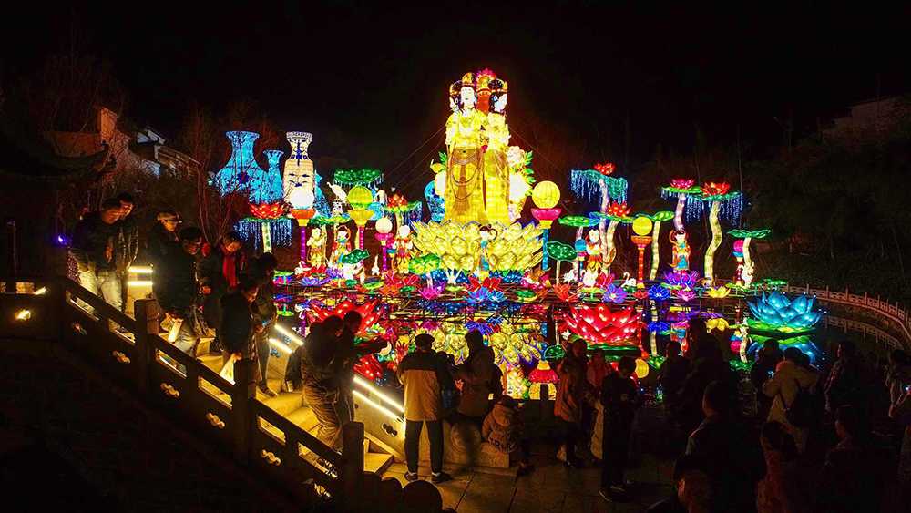 自貢燎原彩燈點亮非（fēi）遺園--2019合肥迎